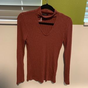 Bare neck sweater